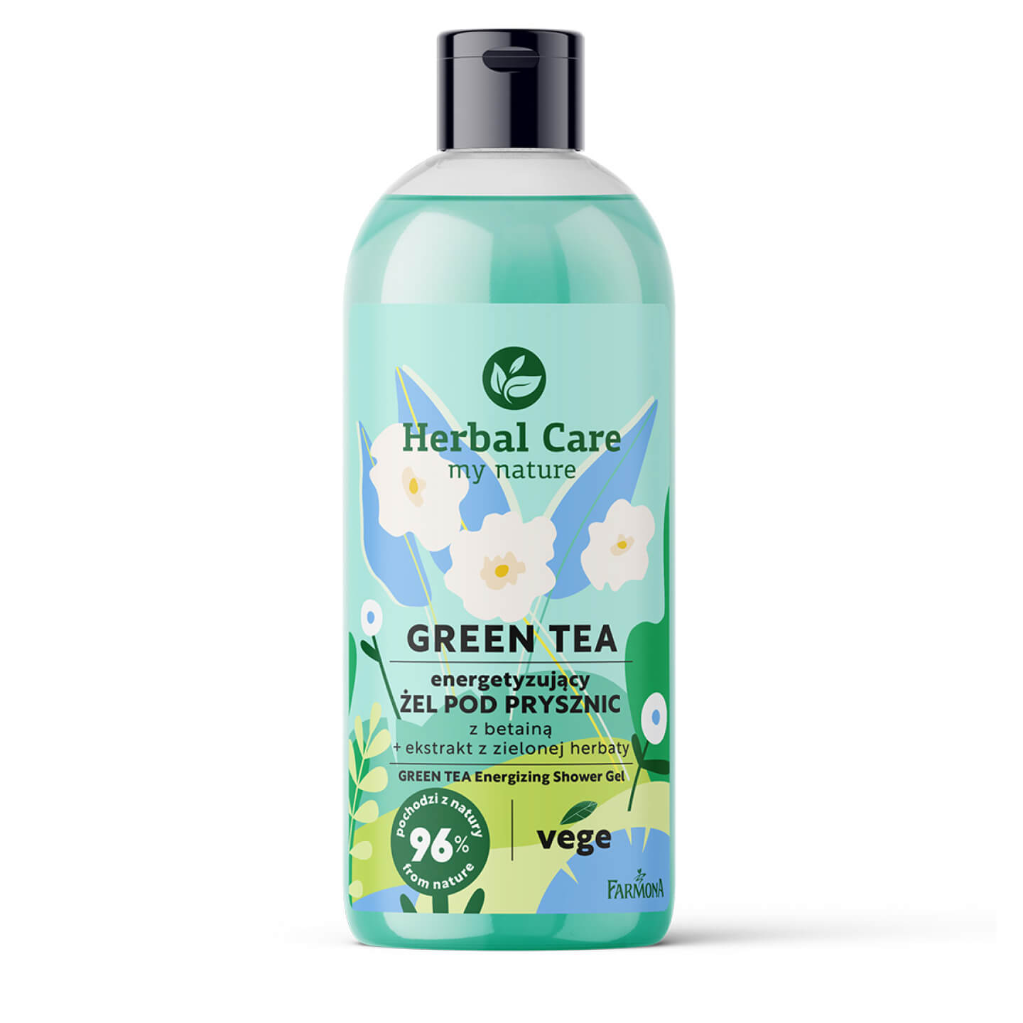 Energetyzujący żel pod prysznic Green Tea, 500 ml