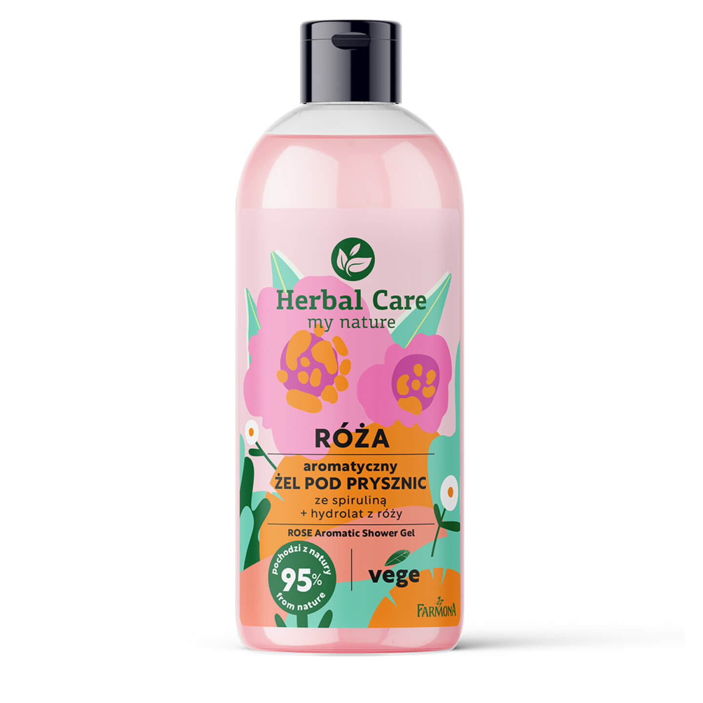 Aromatyczny żel pod prysznic Róża, 500 ml