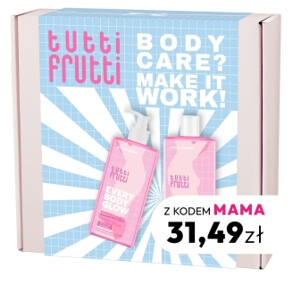 Zestaw Tutti Frutti everybody glow pielęgnacja ciała 2 elementy (żel+balsam)