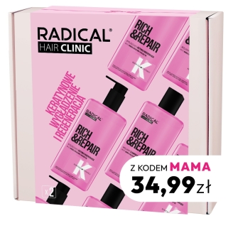 Zestaw Radical Hair Clinic pielęgnacja włosów (szampon+odżywka)