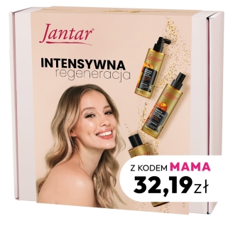 Zestaw Jantar regeneracja pielęgnacja włosów 3 elementy (szampon+odżywka+mgiełka)