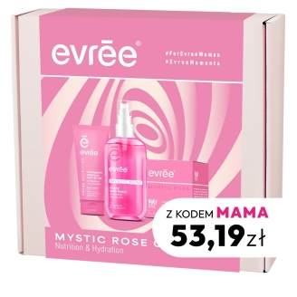 Zestaw Evree Mystic Rose pielęgnacja twarzy i rąk 3 elementy (tonik, krem do twarzy, krem do rąk)