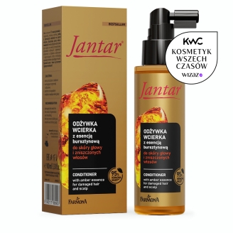 Odżywka-wcierka z esencją bursztynową do skóry głowy i zniszczonych włosów