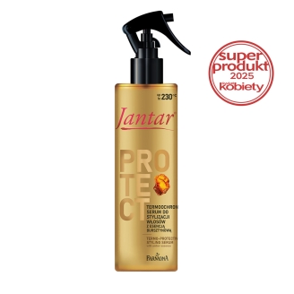 Termoochronne serum do stylizacji włosów z esencją bursztynową