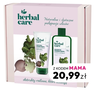 Zestaw Herbal Care pielęgnacja włos&oacute;w rzepa 2 elementy (szampon + odżywka)