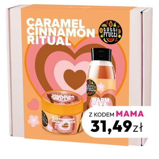 Zestaw Tutti Frutti caramel & cinnamon pielęgnacja ciała 2 elementy (żel+masło)