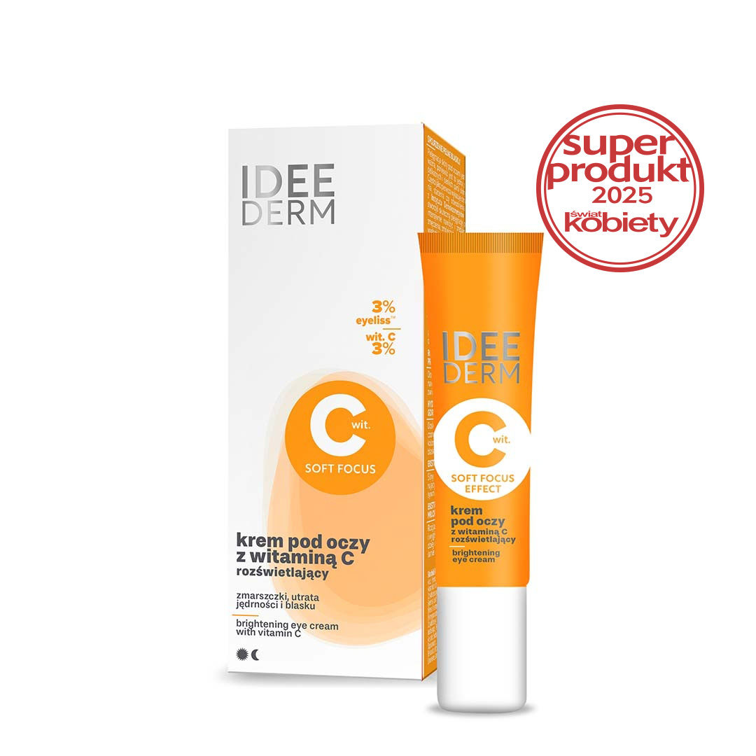 Rozświetlający krem pod oczy z witaminą C dla każdego typu cery, szczególnie tej wymagającej regeneracji i blasku