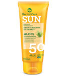 Herbal Care Sun SPF 50 Roślinny nawilżający krem ochronny do twarzy ALOES z wodą termalną