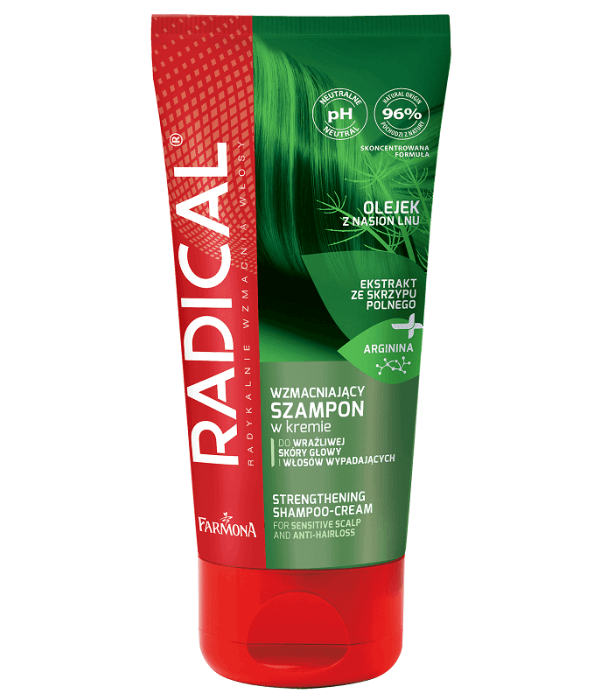 RADICAL Wzmacniający szampon w kremie do wrażliwej skóry głowy i włosów wypadających 200m