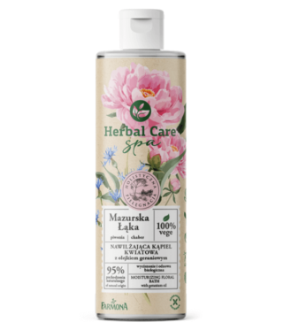 Herbal Care SPA Nawilżająca kąpiel kwiatowa MAZURSKA ŁĄKA z olejkiem geraniowym, 400 ml